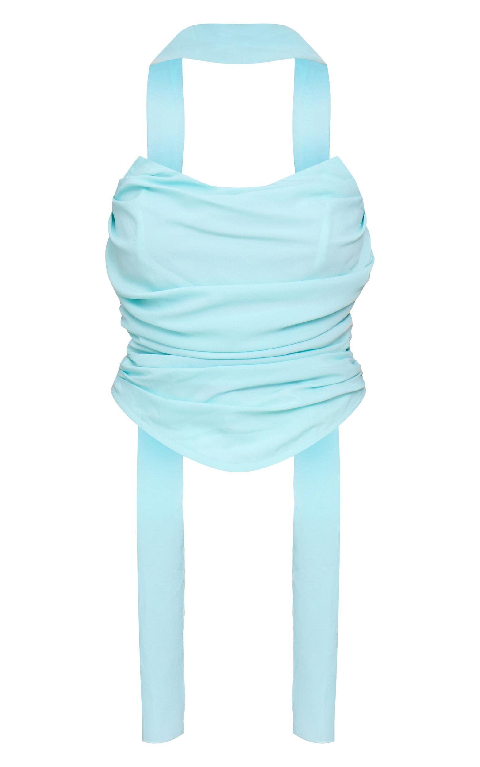 Mint Scarf Detail Corset Product Image