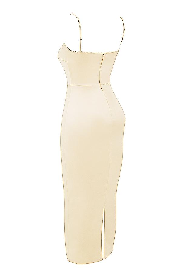Costanza  vintage cream maxi dress Product Image