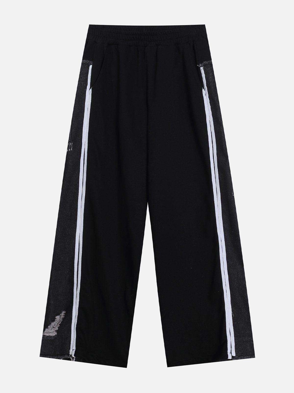 Aelfric Eden Denim Patchwork Sweatpants Product Image