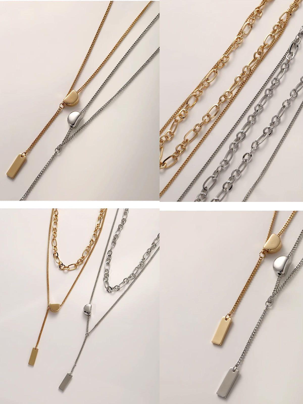 Aelfric Eden Hip Hop Layerd Necklace Female Product Image