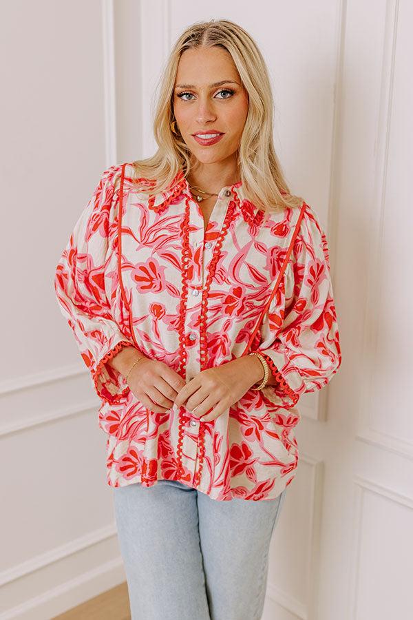 Vineyard Dreams Floral Top Product Image