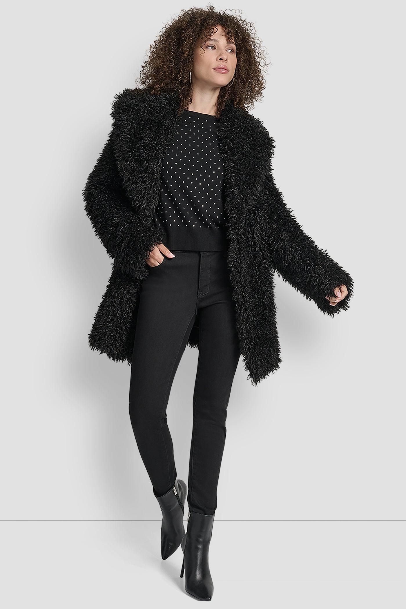 FAUX TEDDY FUR JACKET Product Image