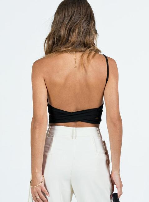 Talfourd One Shoulder Top Black Product Image