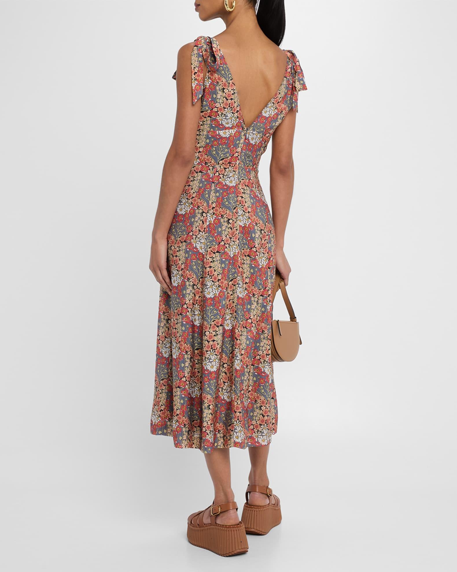 Swindon Floral Sleeveless Midi Dress Product Image