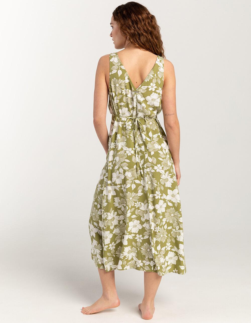 BILLABONG Feel The Love Womens Midi Dress - AVOCADO Product Image