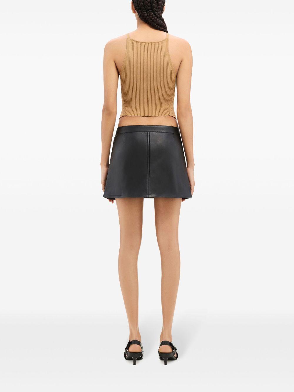 Pointy rib-knit tank top Product Image