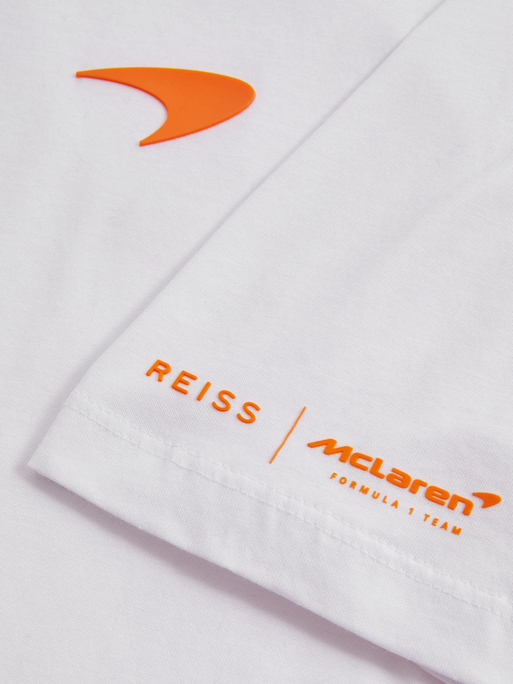 McLaren F1 Mercerised Cotton Polo Shirt in White Product Image