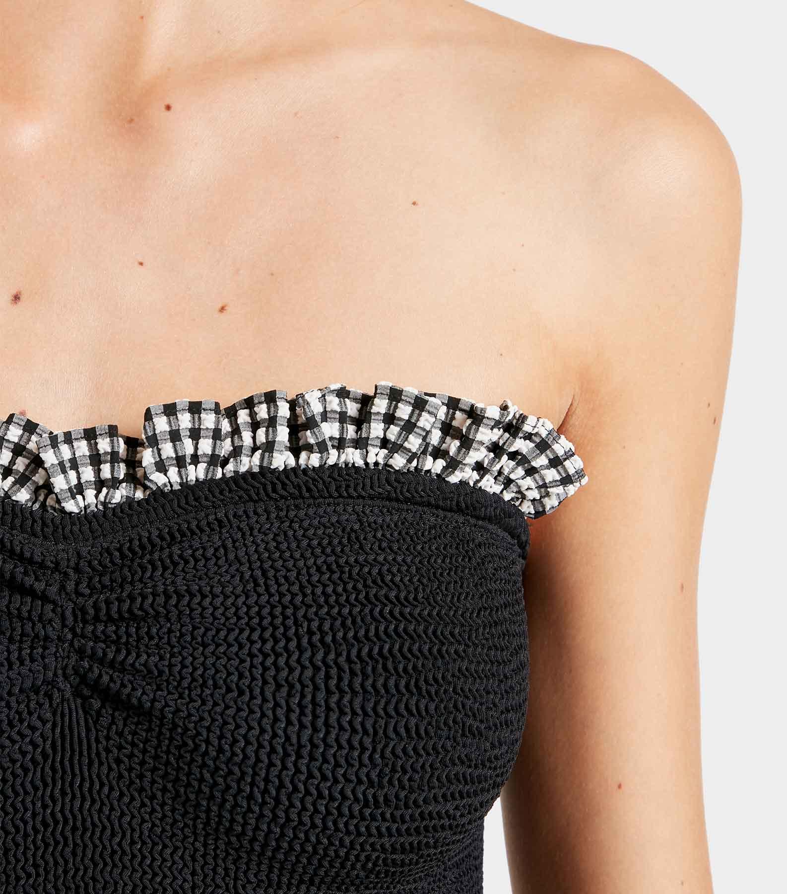 Dolly Swim - Black Gingham Product Image