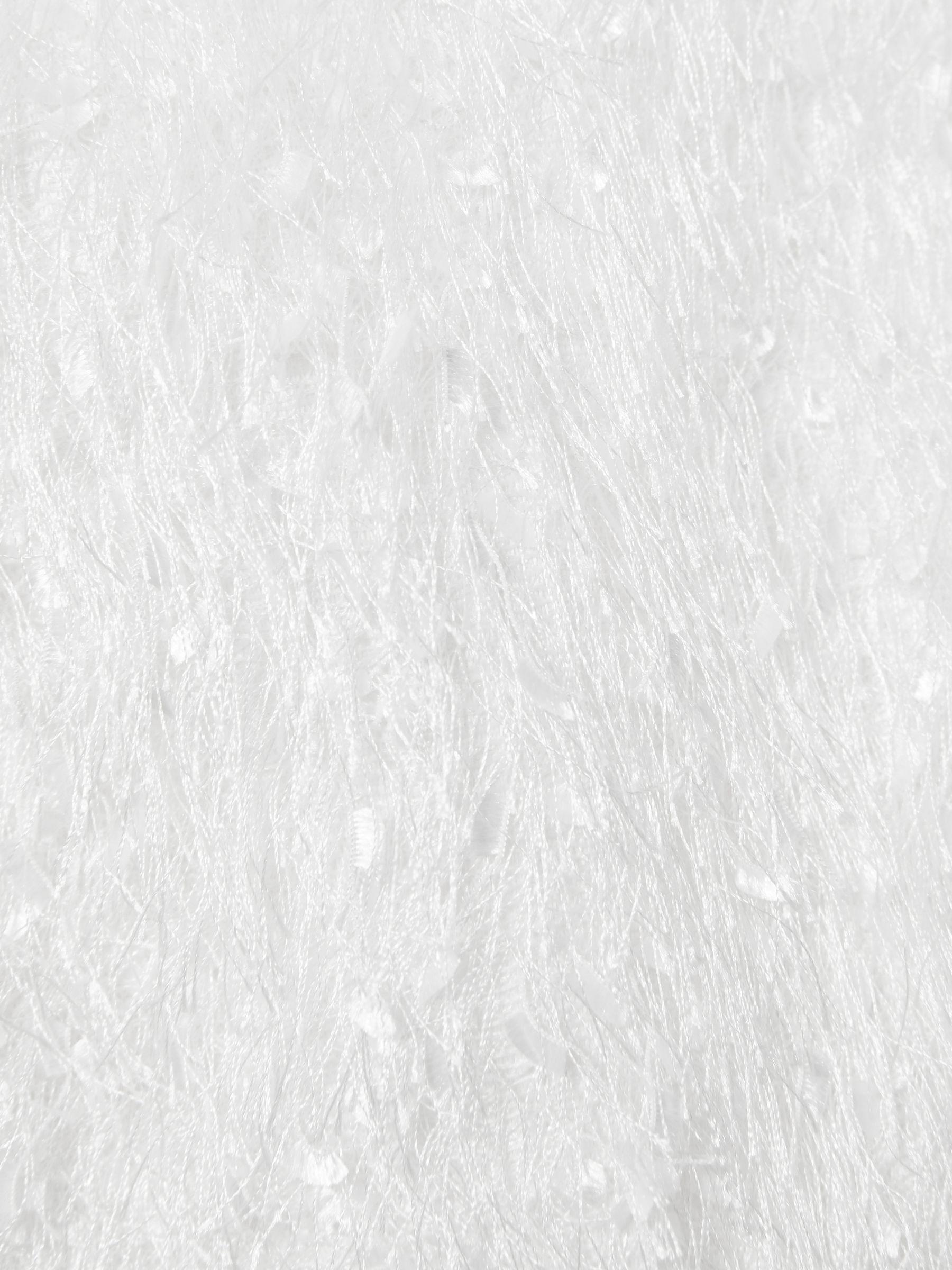 Anna Quan Feather Knit Mini Dress in White Product Image