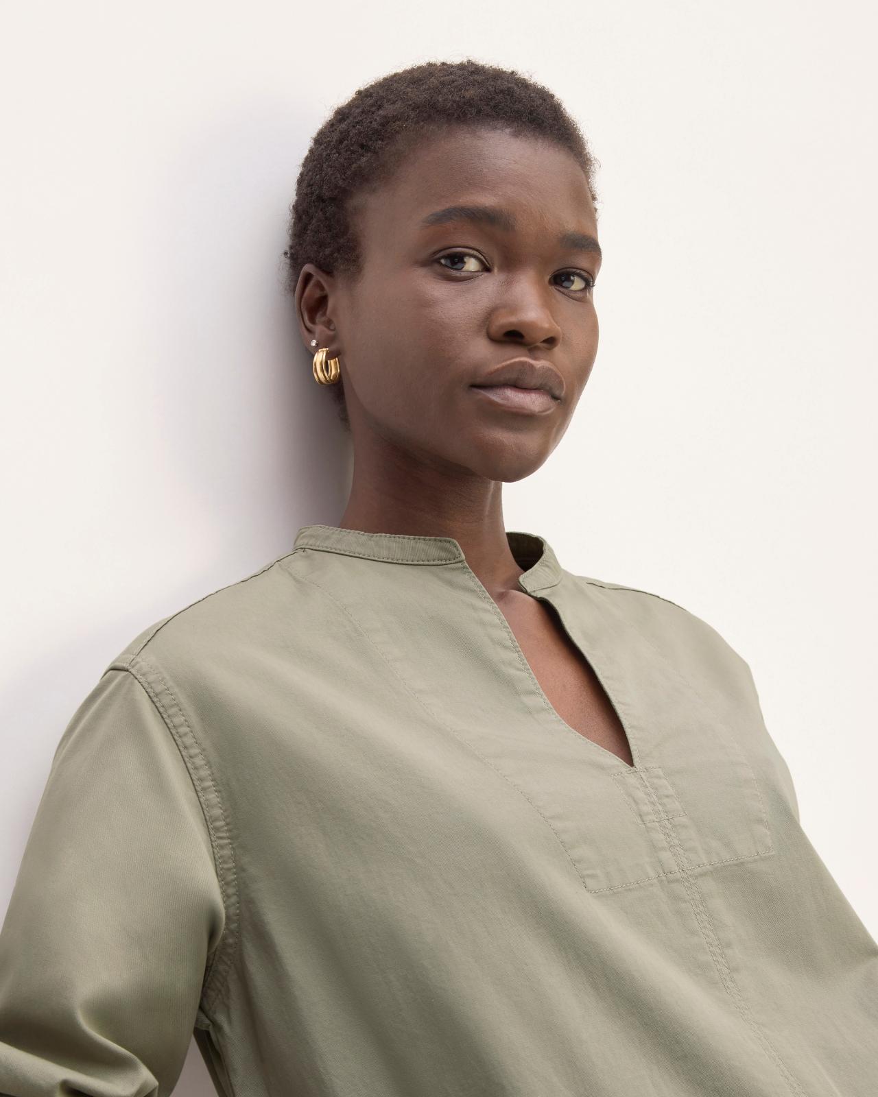 Womens Long-Sleeve Utility Mini Dress by Everlane Product Image