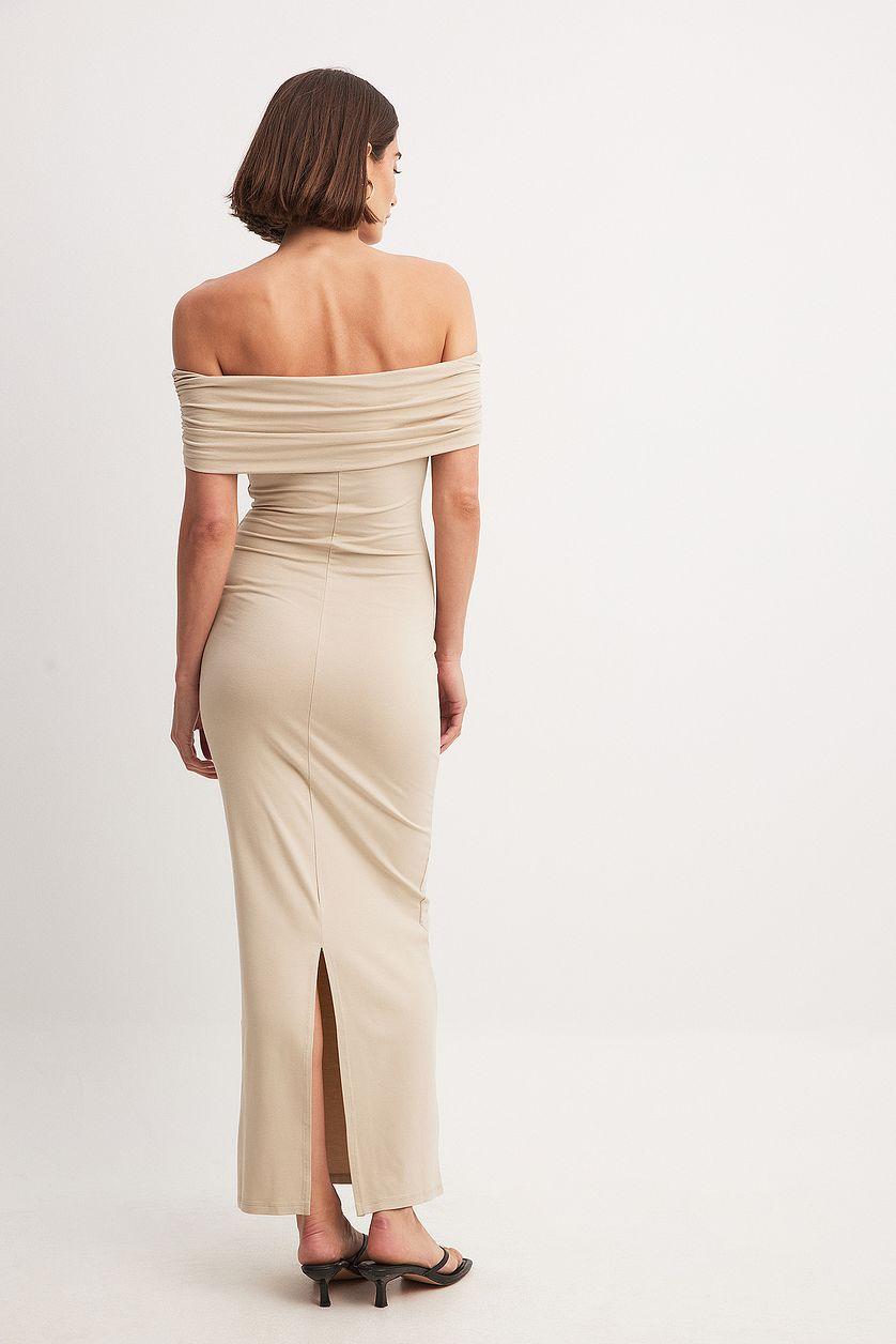 Soft Line Off Shoulder Maxi Dress Product Image