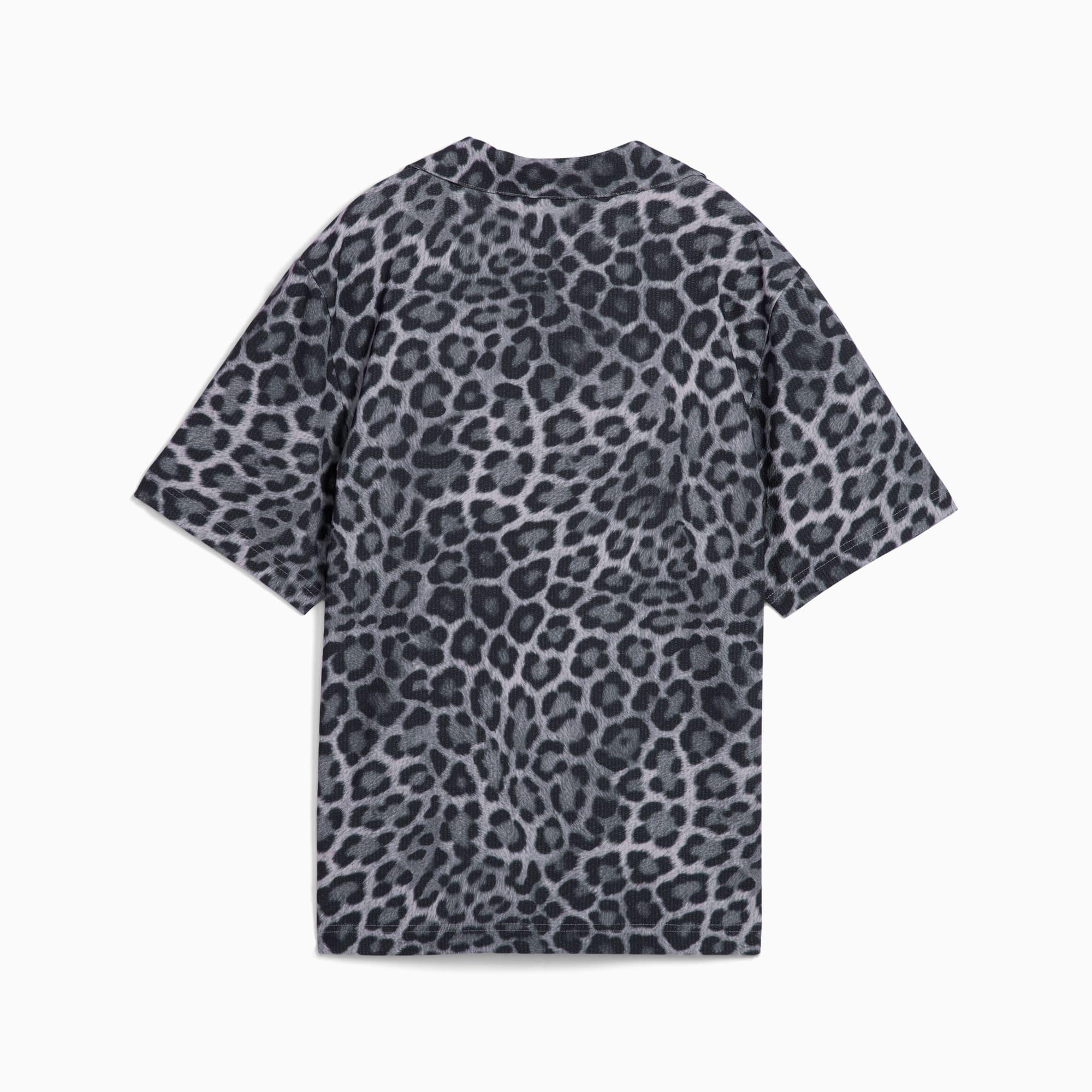 LEO LUXE Women's Relaxed All-Over Print Woven Shirt Product Image