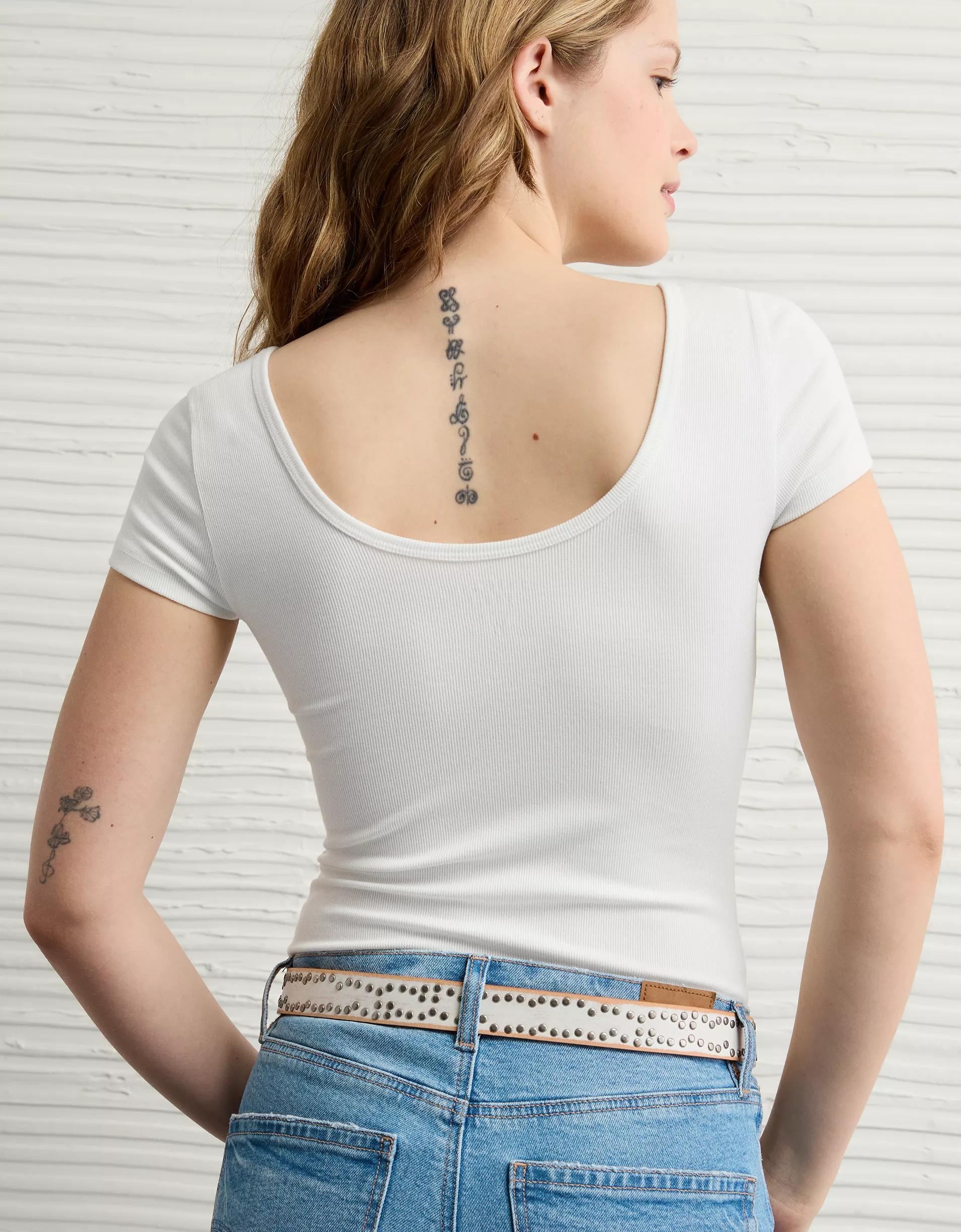AE Scoop Neck T-Shirt Bodysuit Product Image