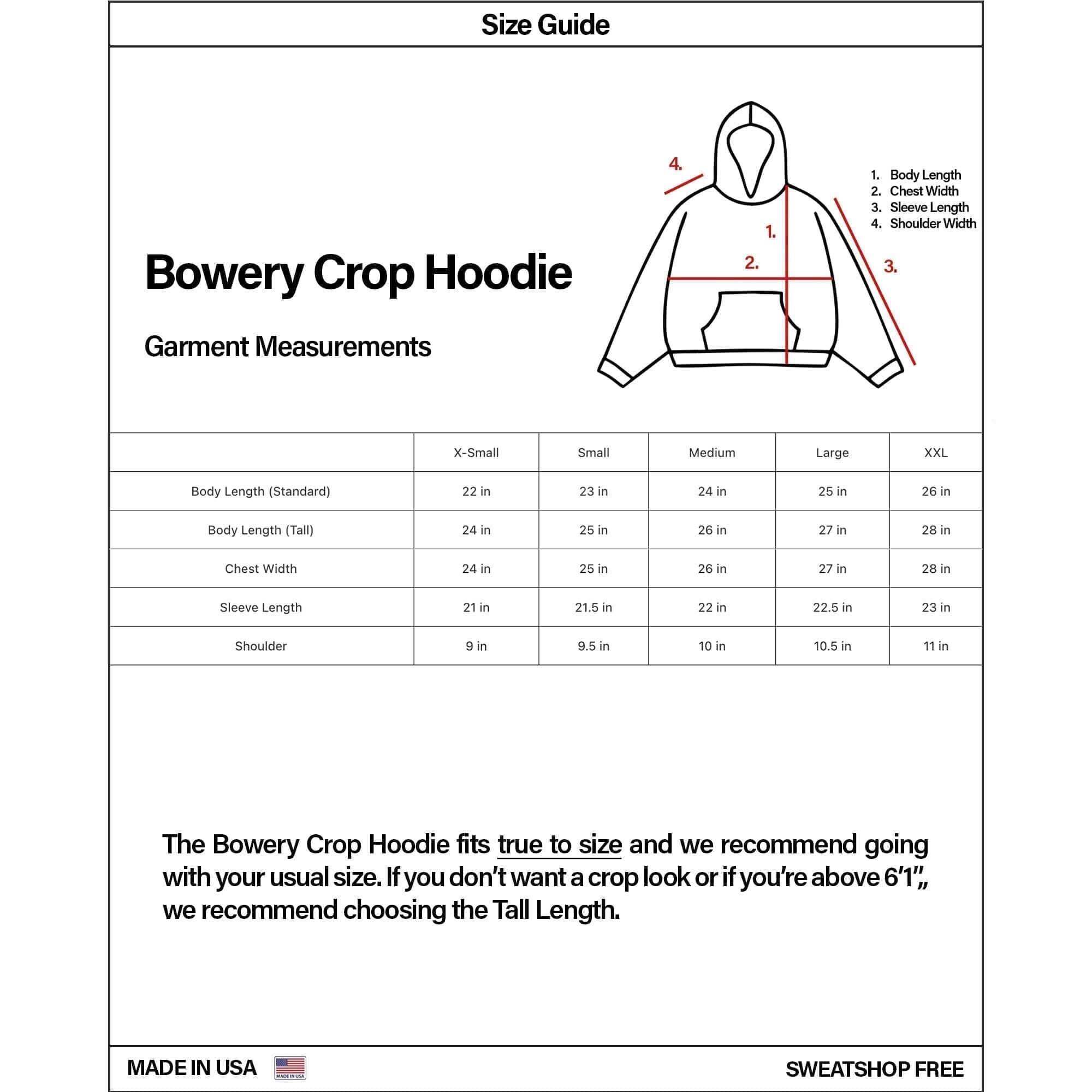 The Bowery Crop Hoodie Male Product Image