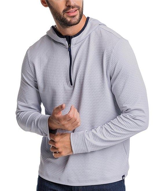 Southern Tide Performance Stretch Scuttle Heather Quarter-Zip Hoodie Product Image