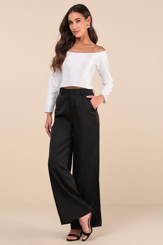 Whimsically Alluring White Off-the-Shoulder Crop Top Product Image