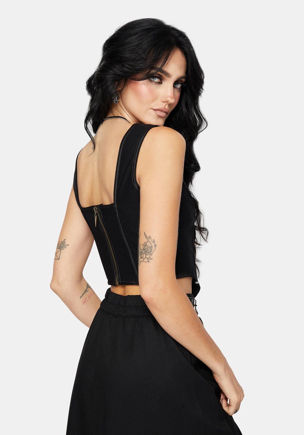 Revel Embroidered Corset Top Product Image