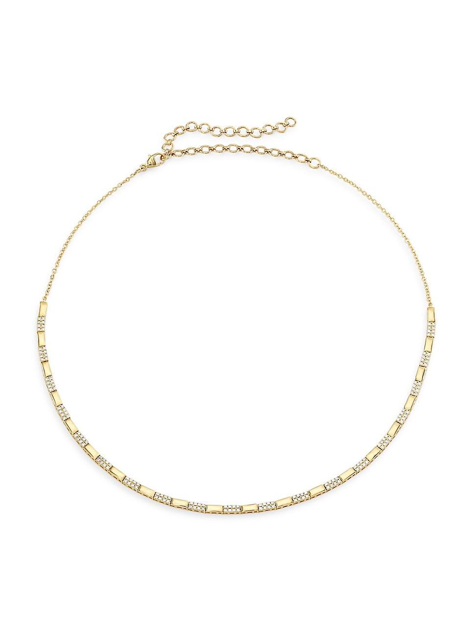 Womens 14K Yellow Gold & 0.78 TCW Diamond Chain Necklace Product Image
