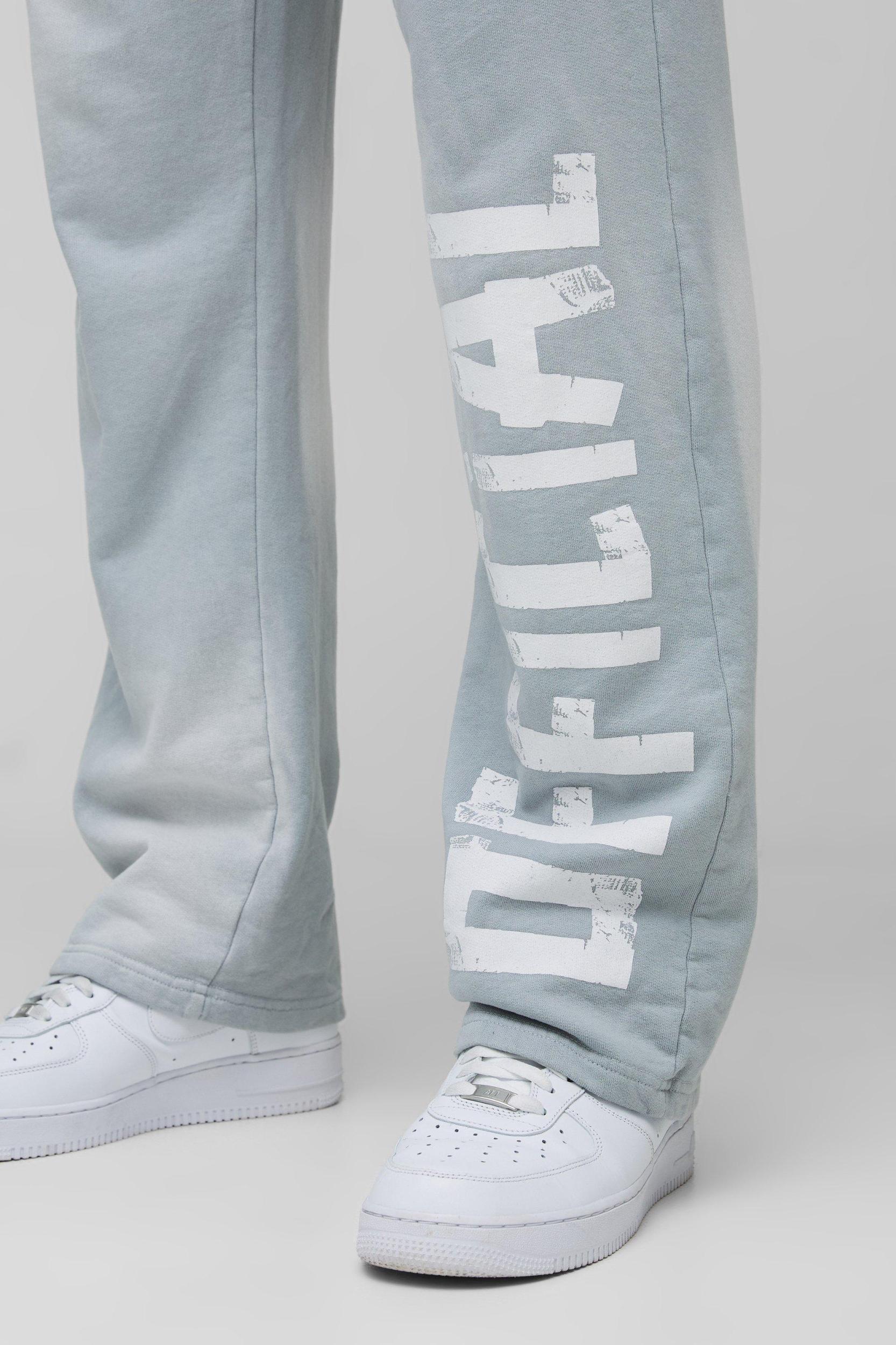 Relaxed Official Washed Distressed Pocket Sweatpants | boohooMAN USA Product Image