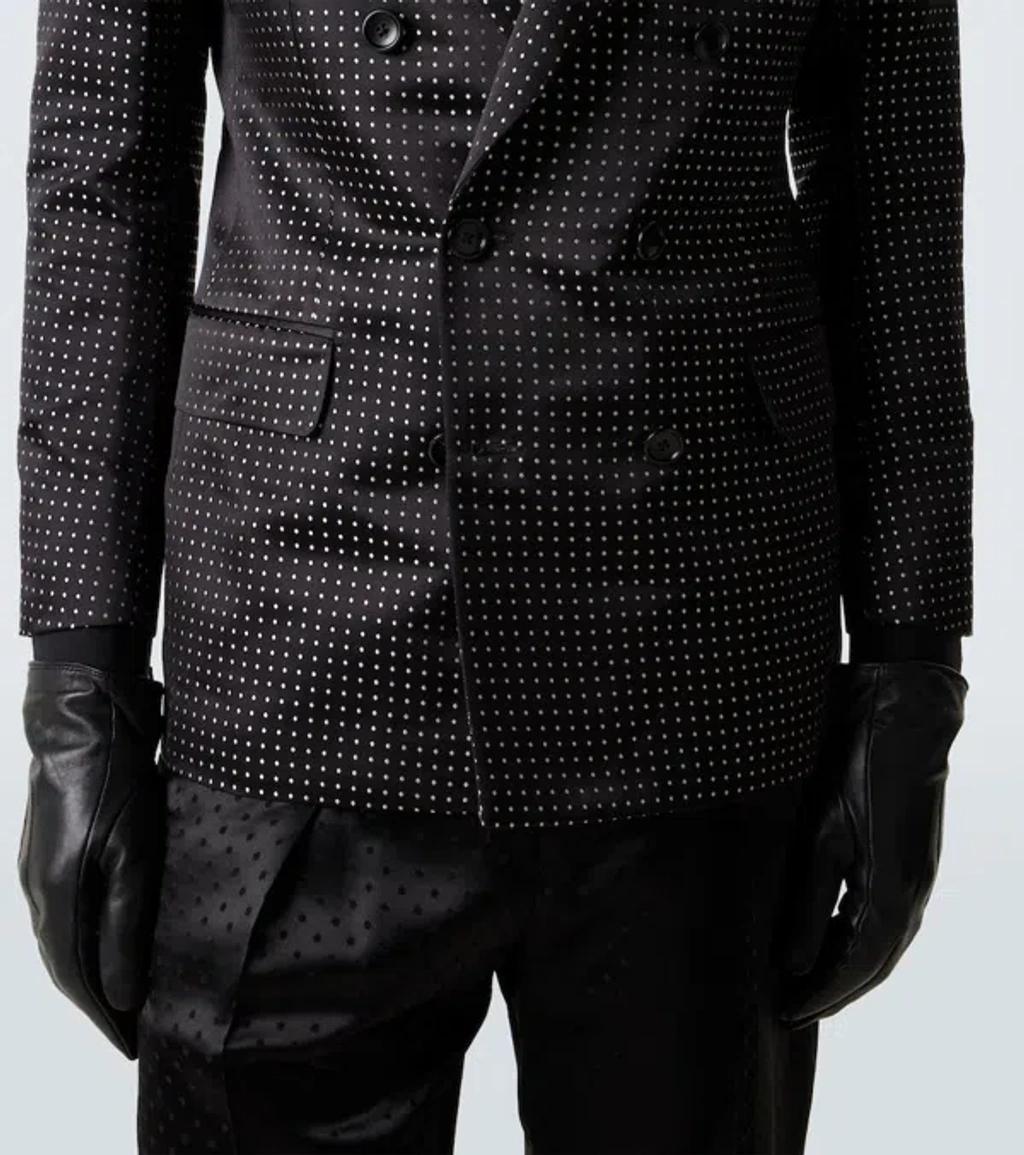 TOM FORD Double-breasted Dotted Jacket In Multi Product Image