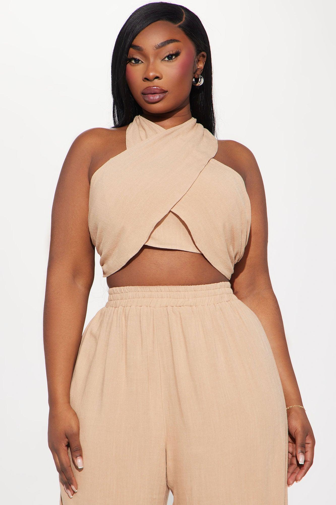 Georgia Pant Set - Khaki Product Image