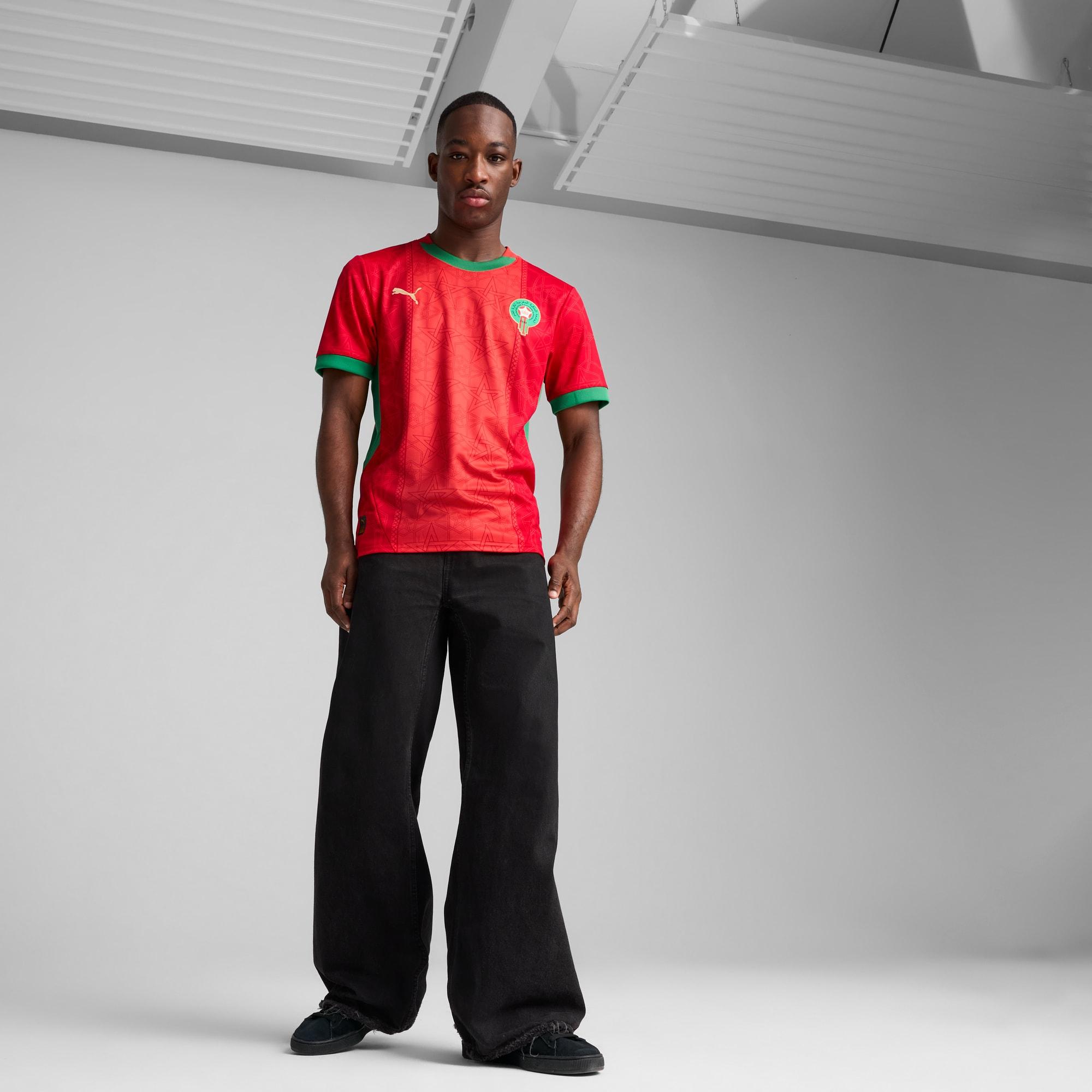 Morocco 2025 Men's Home Replica Soccer Jersey Product Image