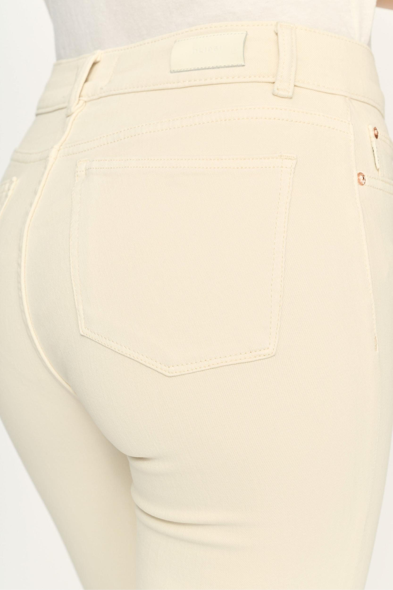 Mara Straight Mid Rise Instasculpt 27" Jeans - Flax Cuffed Product Image