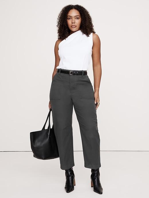 High-Rise Barrel Utility Chino Product Image