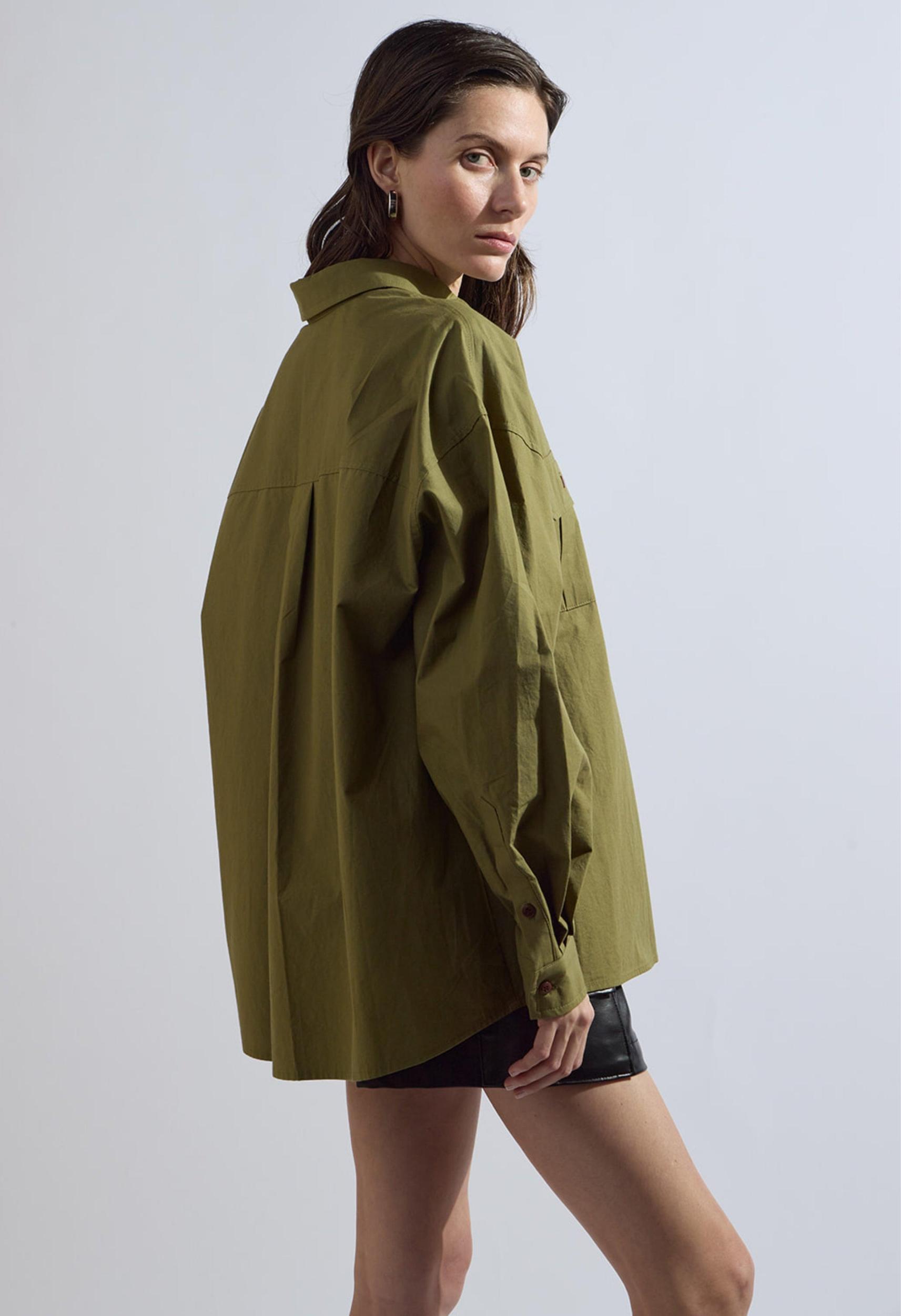 Jackie Olive Button Up Product Image