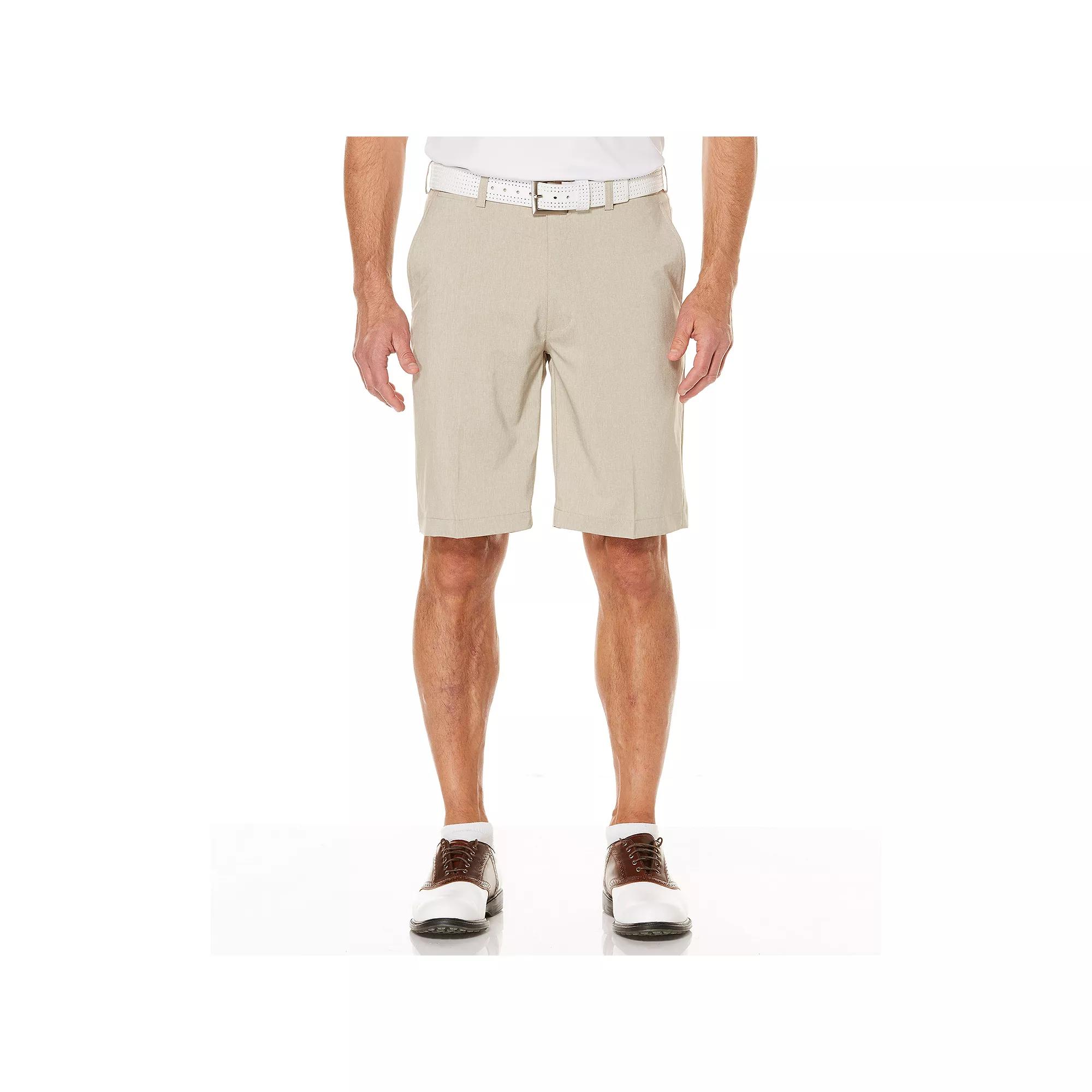 Men's Grand Slam 9" Active Waistband Stretch Golf Shorts, Size: 32, Khaki Grey Product Image