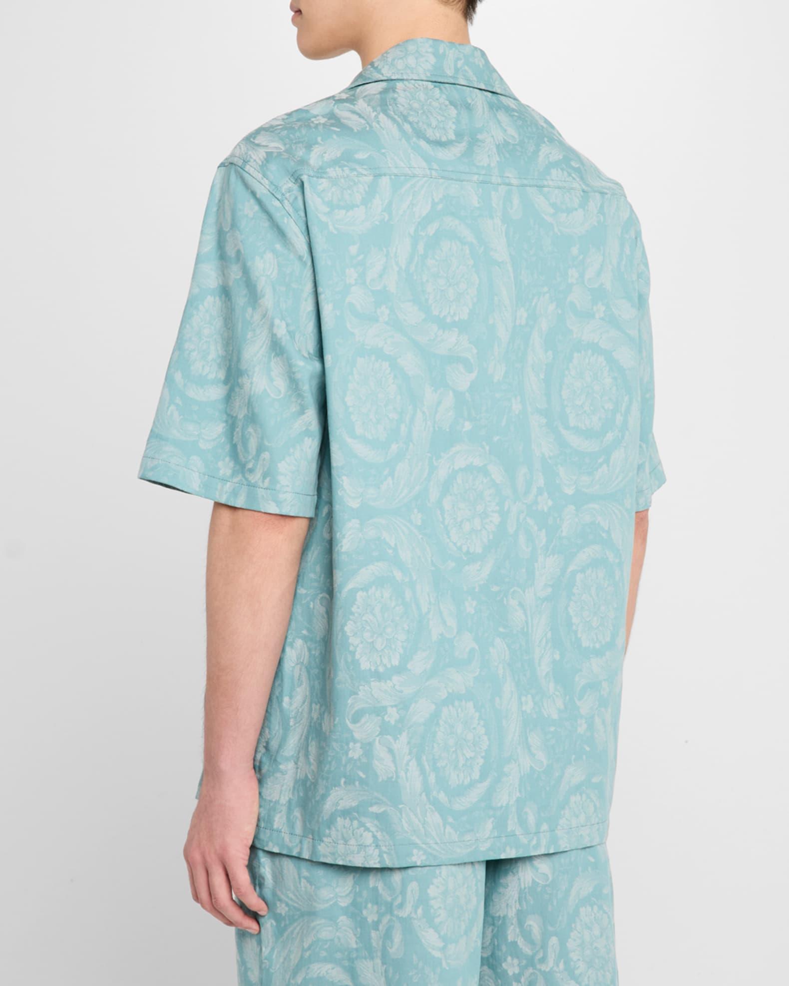 Men's Barocco Denim Camp Shirt Product Image