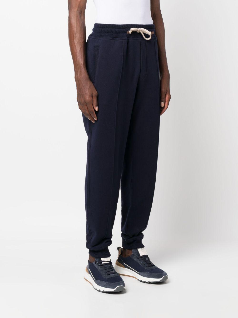drawstring cotton track pants Product Image