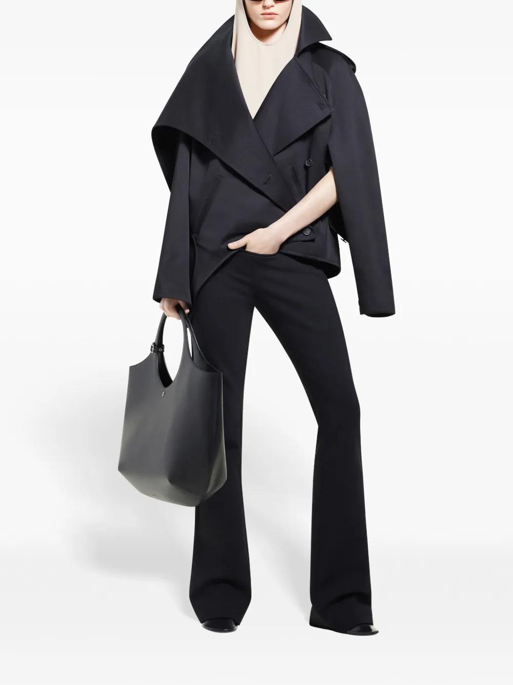 short oblique trench coat Product Image