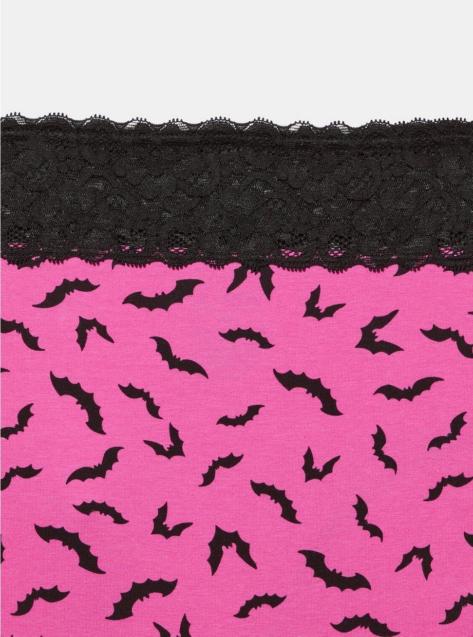 Cotton Mid-Rise Lace Trim Cheeky Panty Product Image