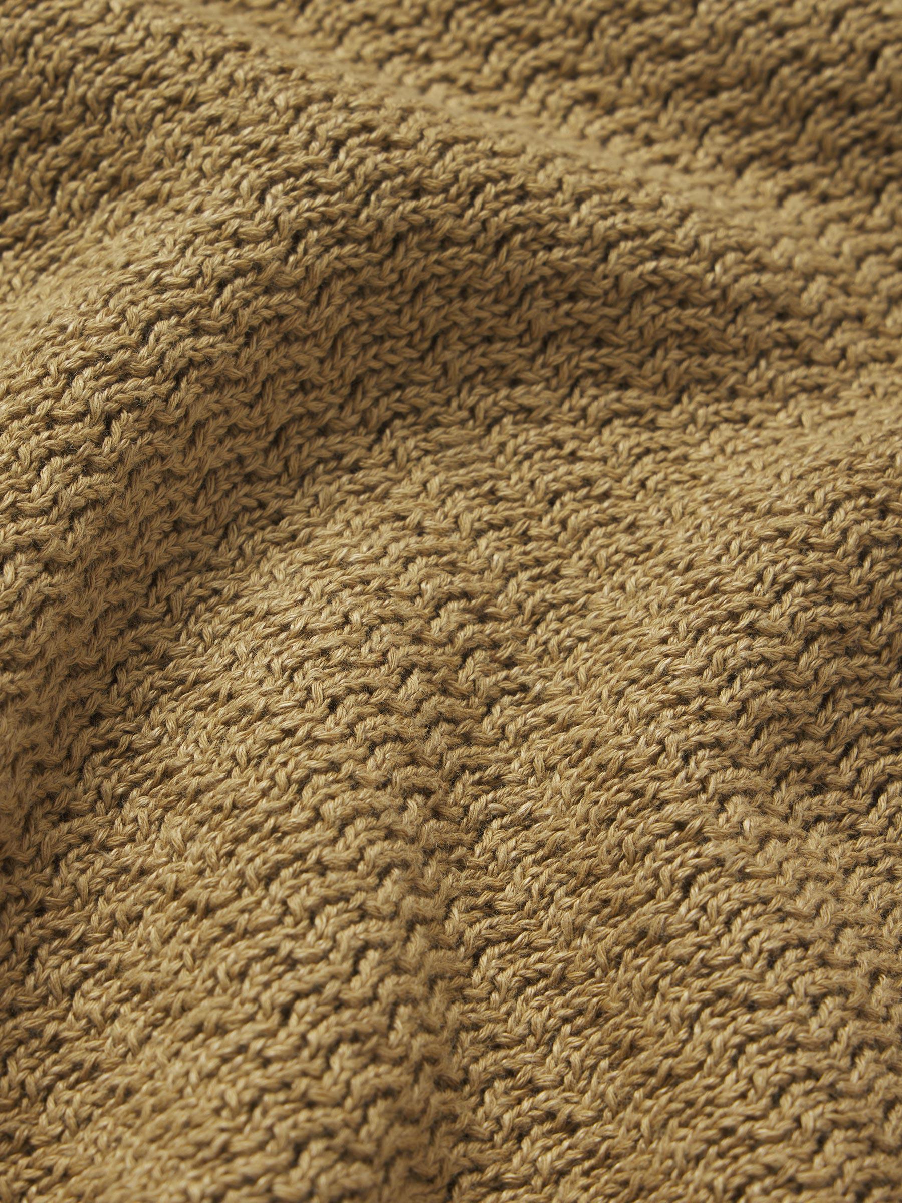 Golden Khaki Rope-Knit Yuma Hemp Crew Product Image