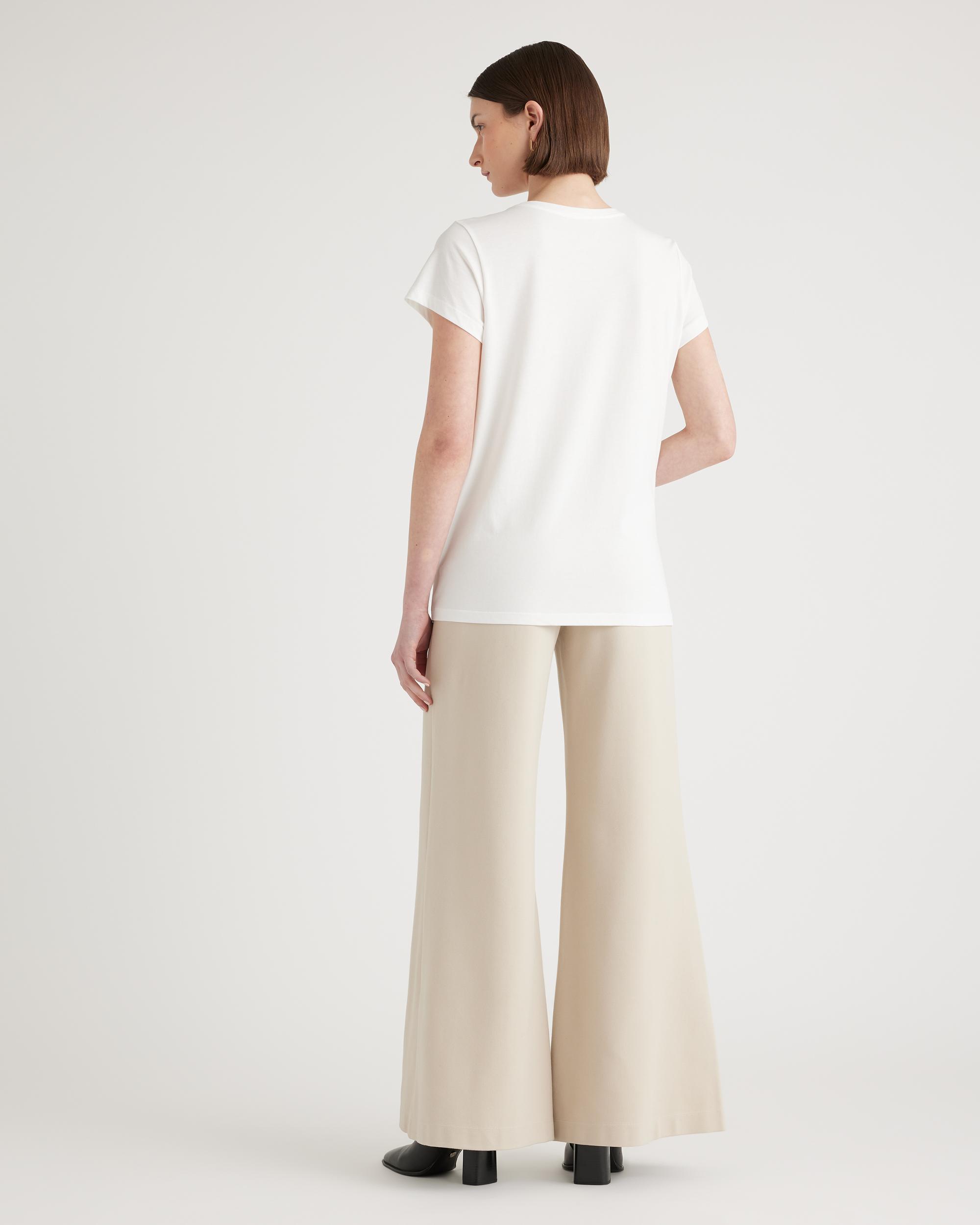 Quince | Women's Cotton Modal Crew Neck Swing T-Shirt Size XL, Cotton/Modal Product Image