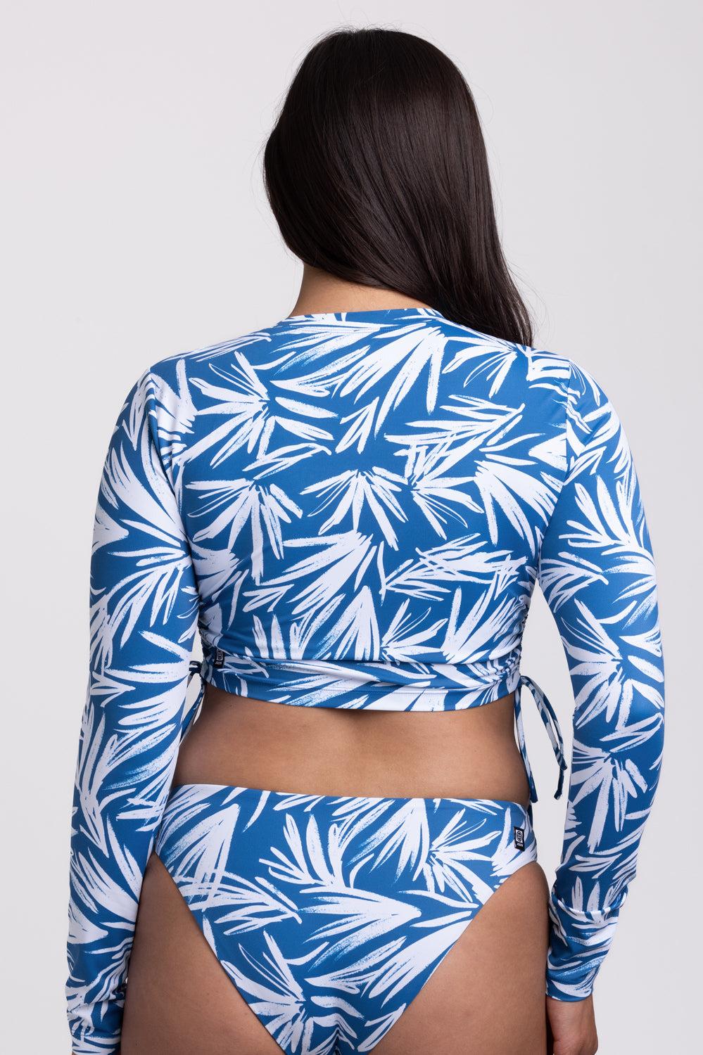 Kylie Long Sleeve Crop Rashguard - Retrobana Female Product Image