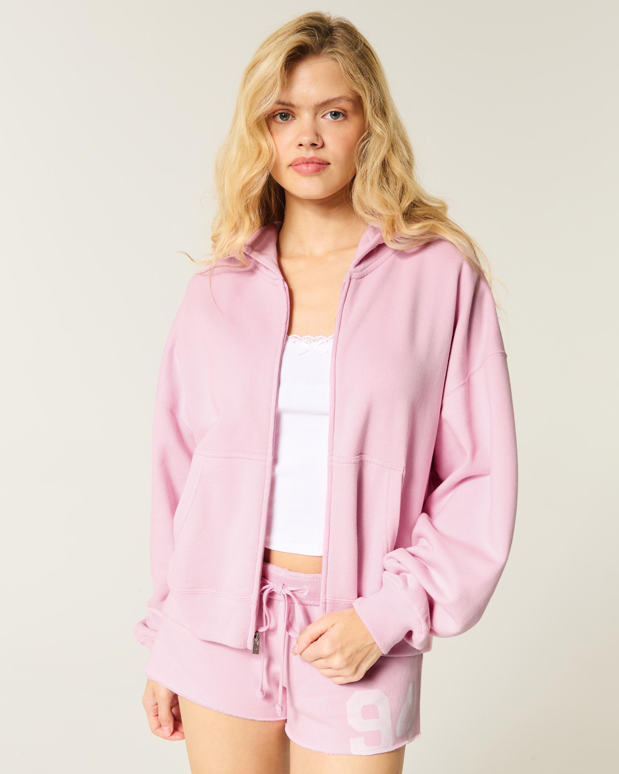 Oversized Zip-Up Hoodie Product Image