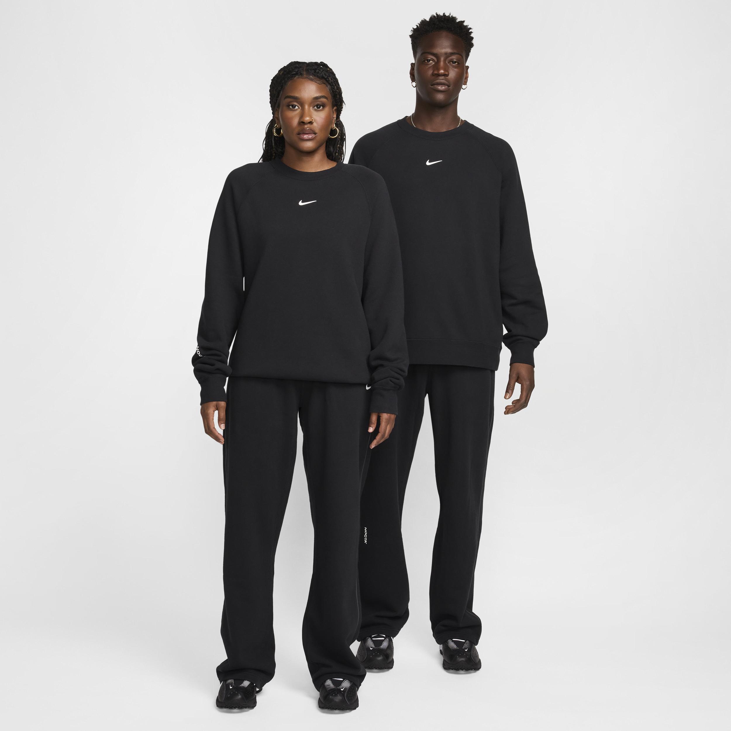 Nike Mens Nike NRG Nocta CS Fleece Crew - Mens Black/White Product Image
