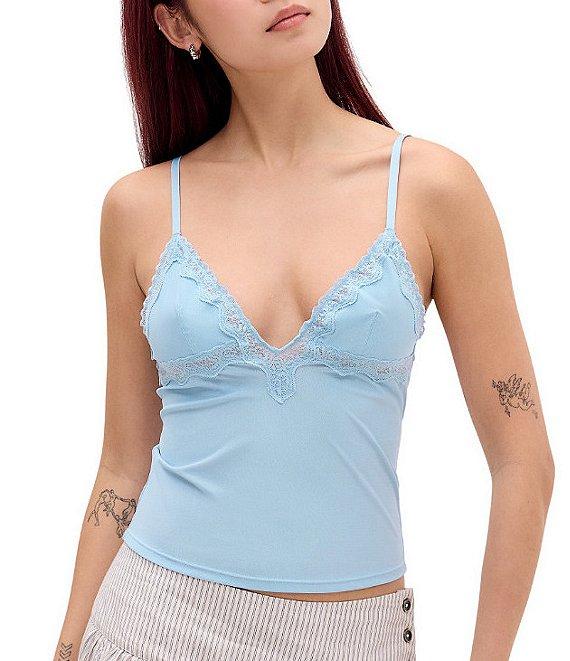BDG Urban Outfitters Adore Lace Trim Knit Tank Top Product Image