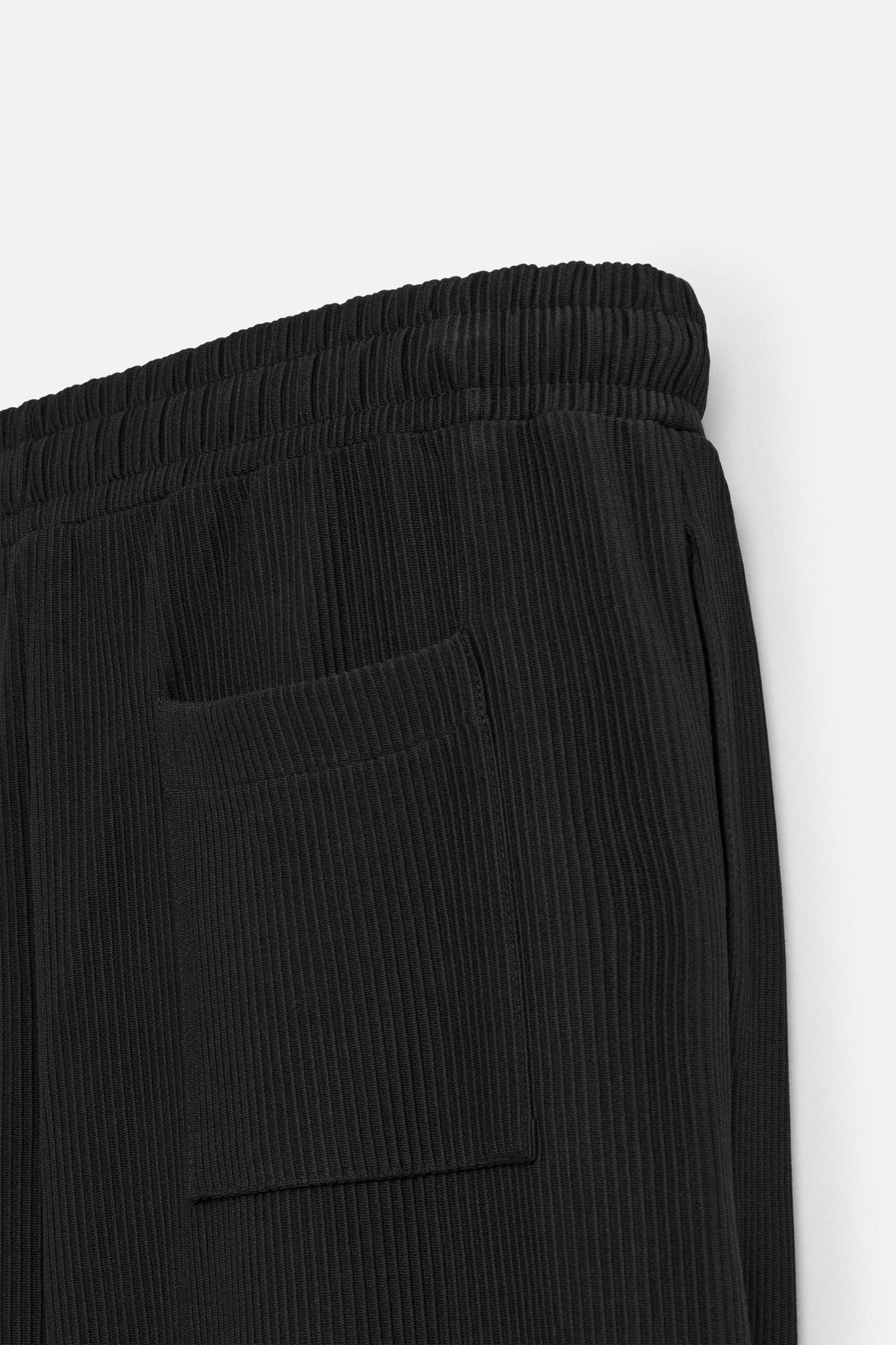 VERTICAL TEXTURED JOGGER PANTS Product Image