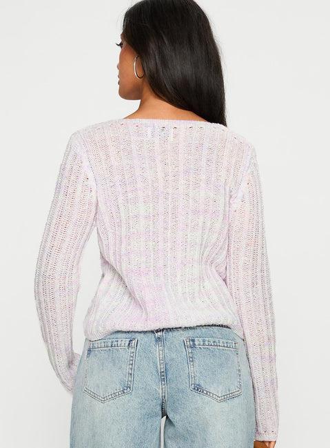 Lenker Knit Jumper Lilac Product Image
