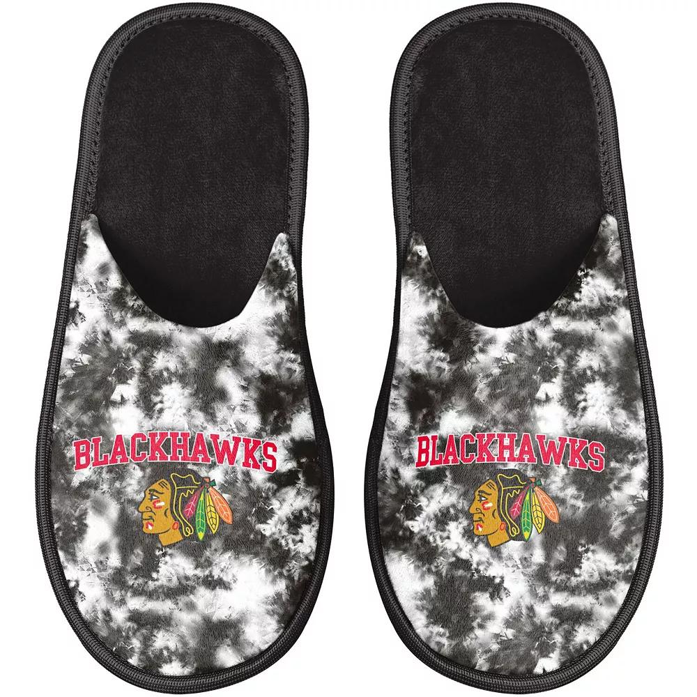 Women's FOCO Chicago Blackhawks Iconic Logo Scuff Slippers,  Product Image