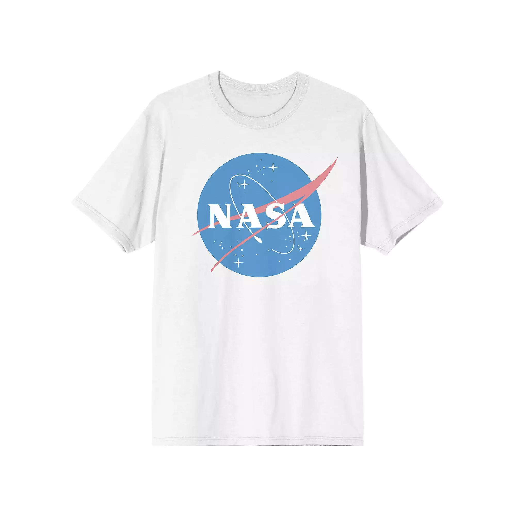 Men's NASA Logo Tee, Boy's, Size: Small, White Product Image