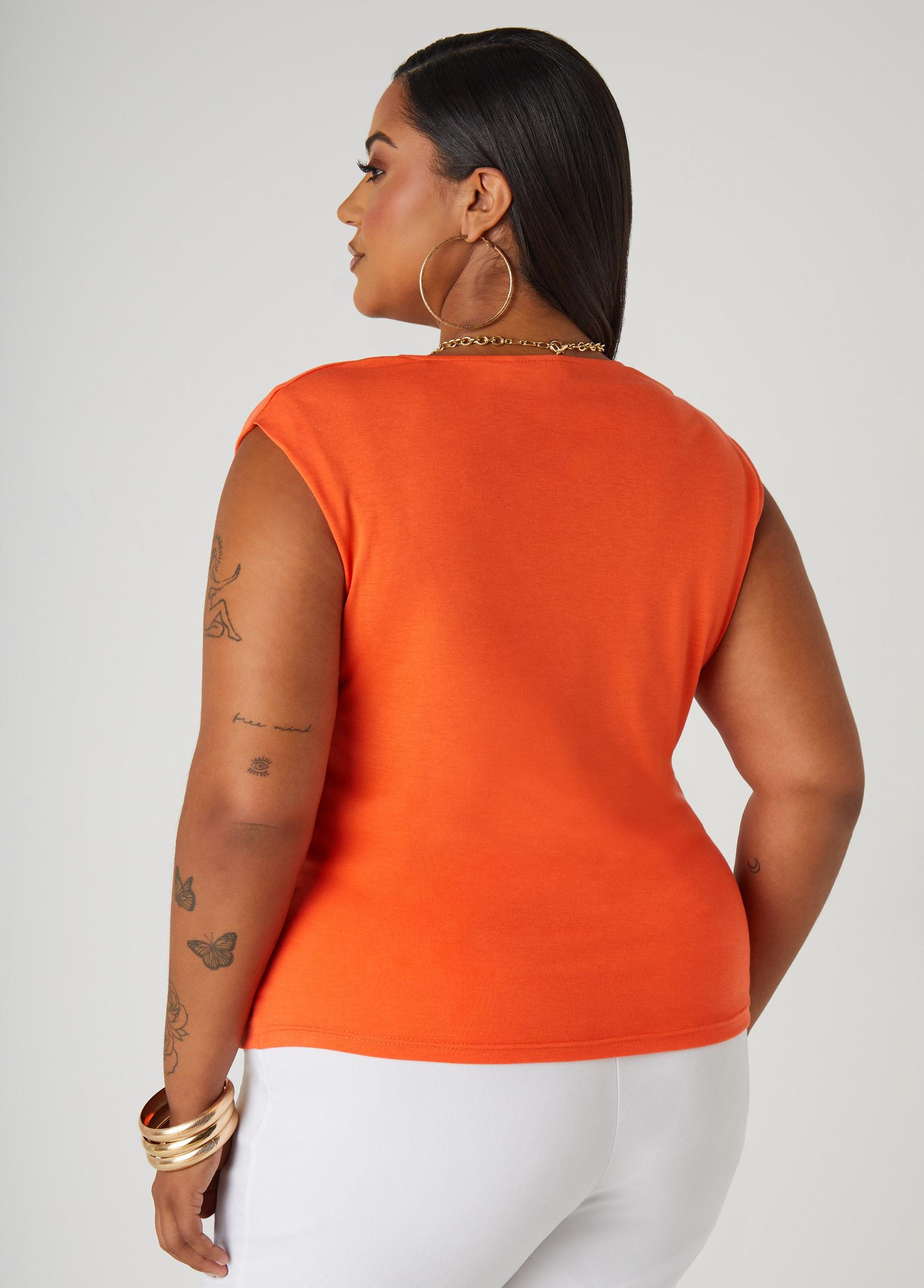 Faux Wrap Jersey Top Product Image