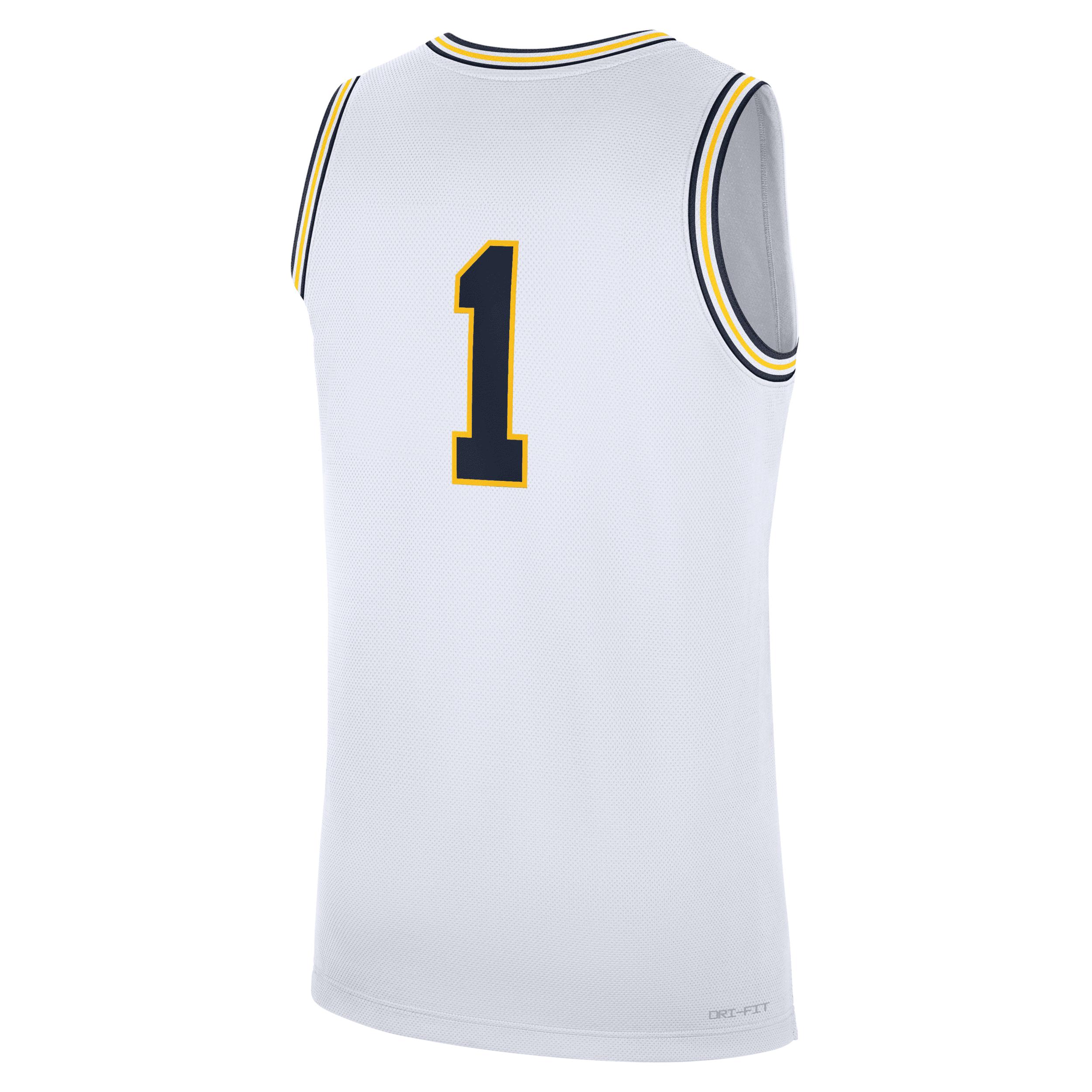 Mens Michigan Wolverines Replica Jordan Brand College Basketball Jersey | CLEVGRJJCBJMIC-MI1 Product Image