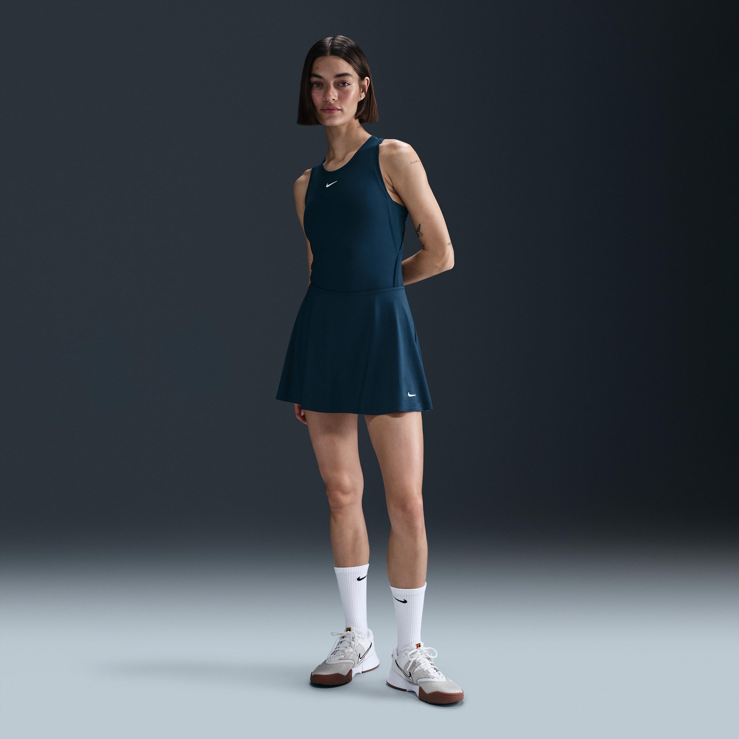 Nike Womens Victory Dri-FIT Short Flouncy Tennis Skirt | FD5577-478 Product Image