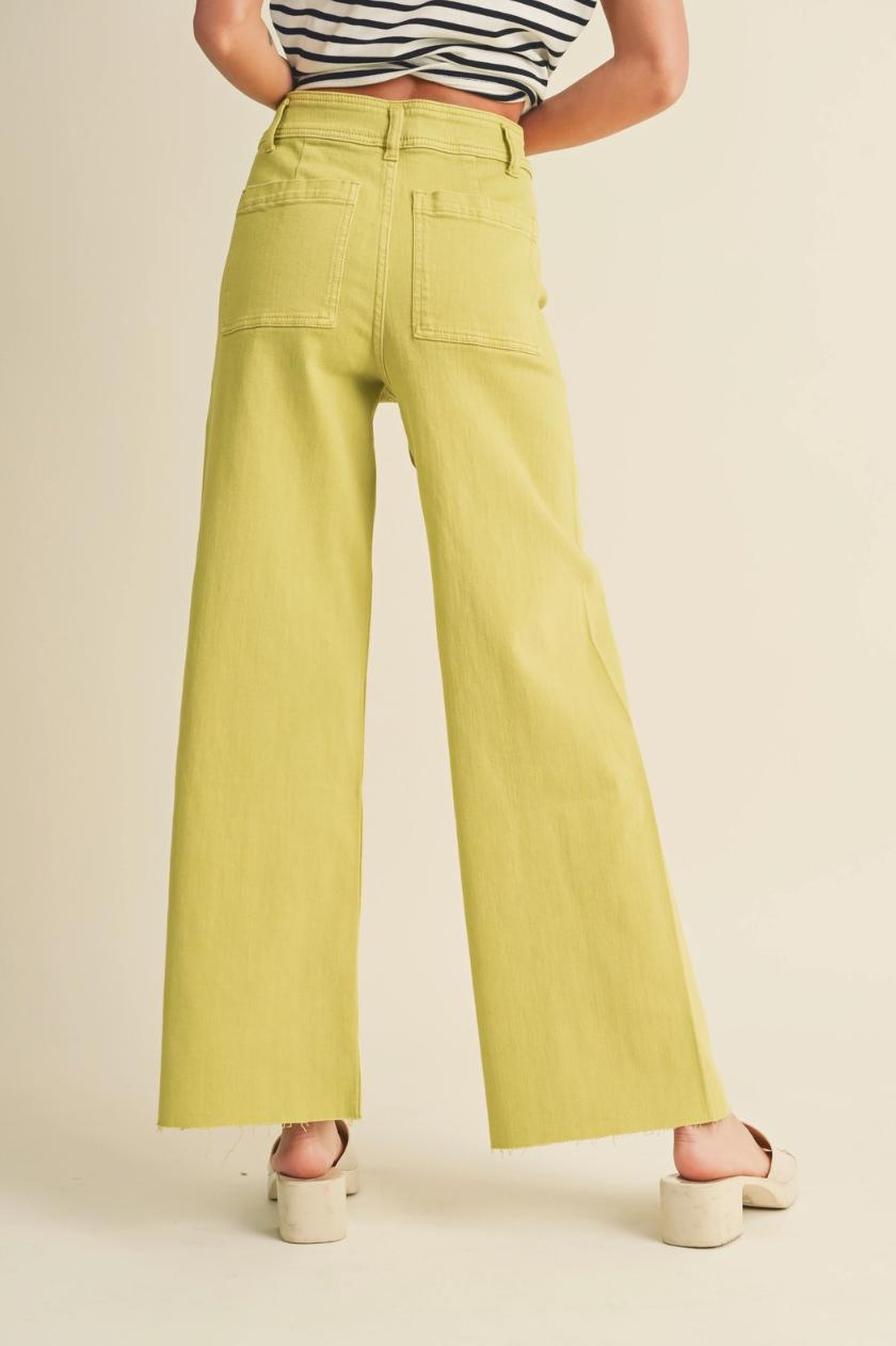 Wide Leg Denim Pants Product Image
