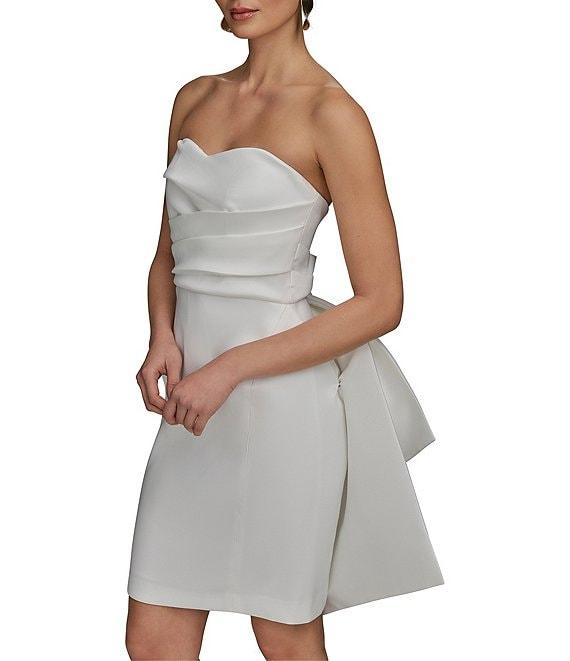 Donna Karan Sweetheart Neck Bow Sheath Dress Product Image