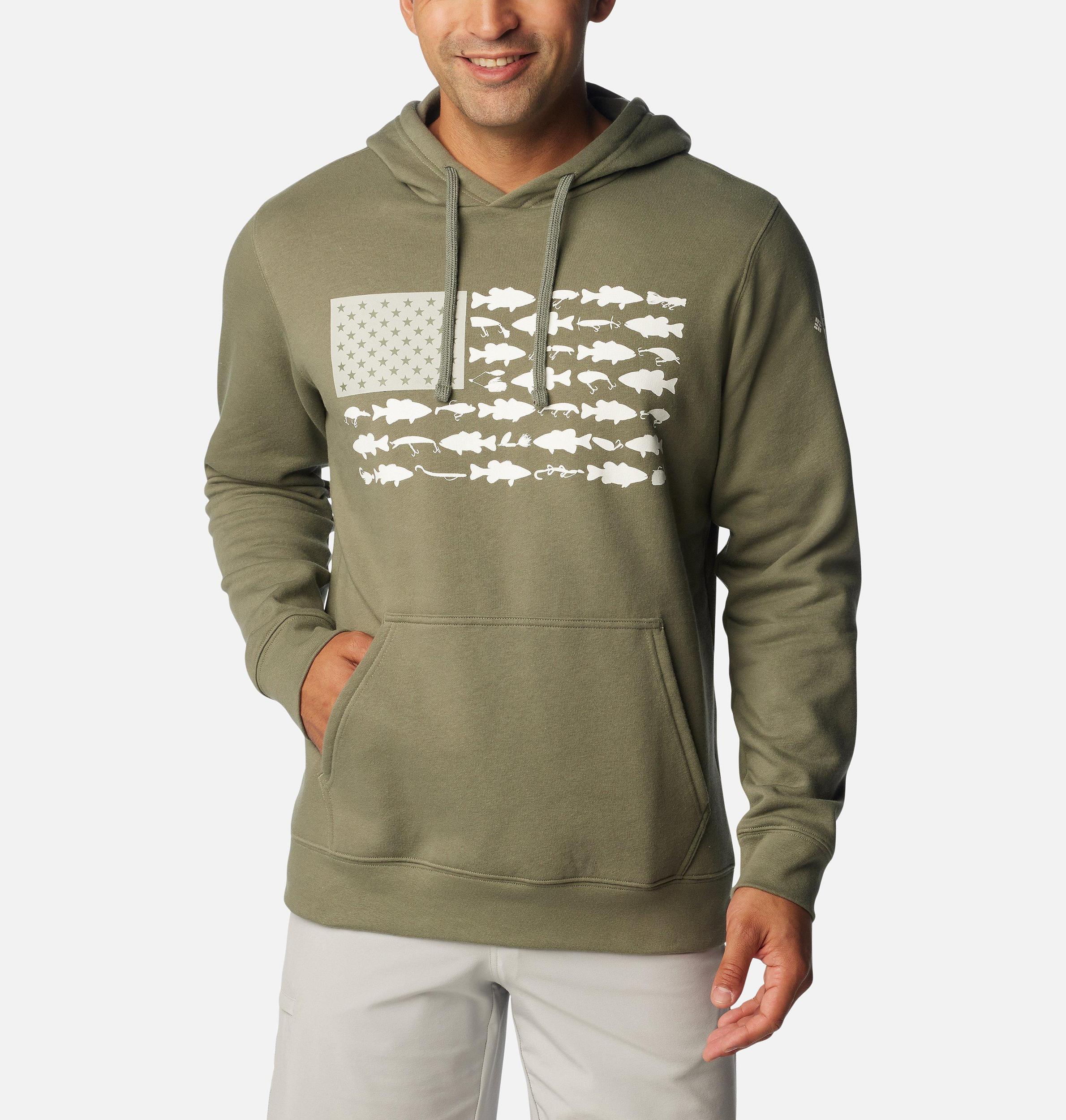 Columbia Mens PFG Fish Flag II Hoodie- Product Image